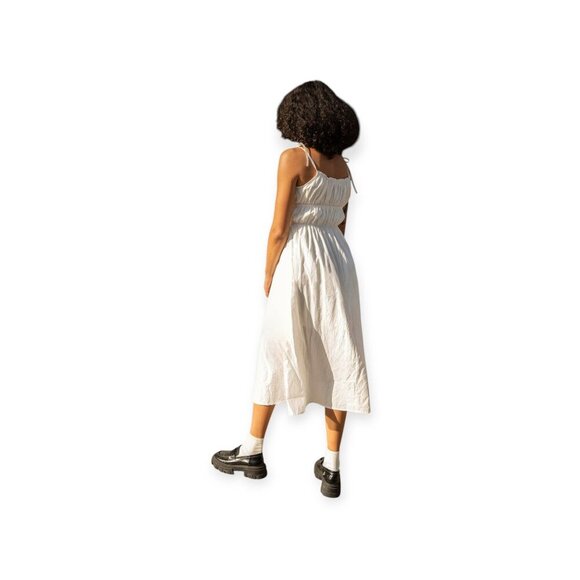 Ivory Midi Dress Bow Detail by OAK + Fort M - Picture 3 of 12